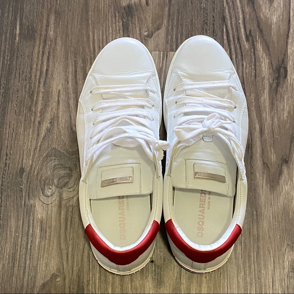 DSquared2 Mens All White Sneakers